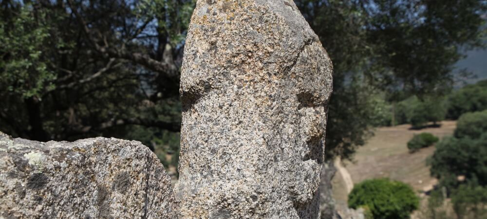 Détail d’une statue-menhir – Filitosa en Corse